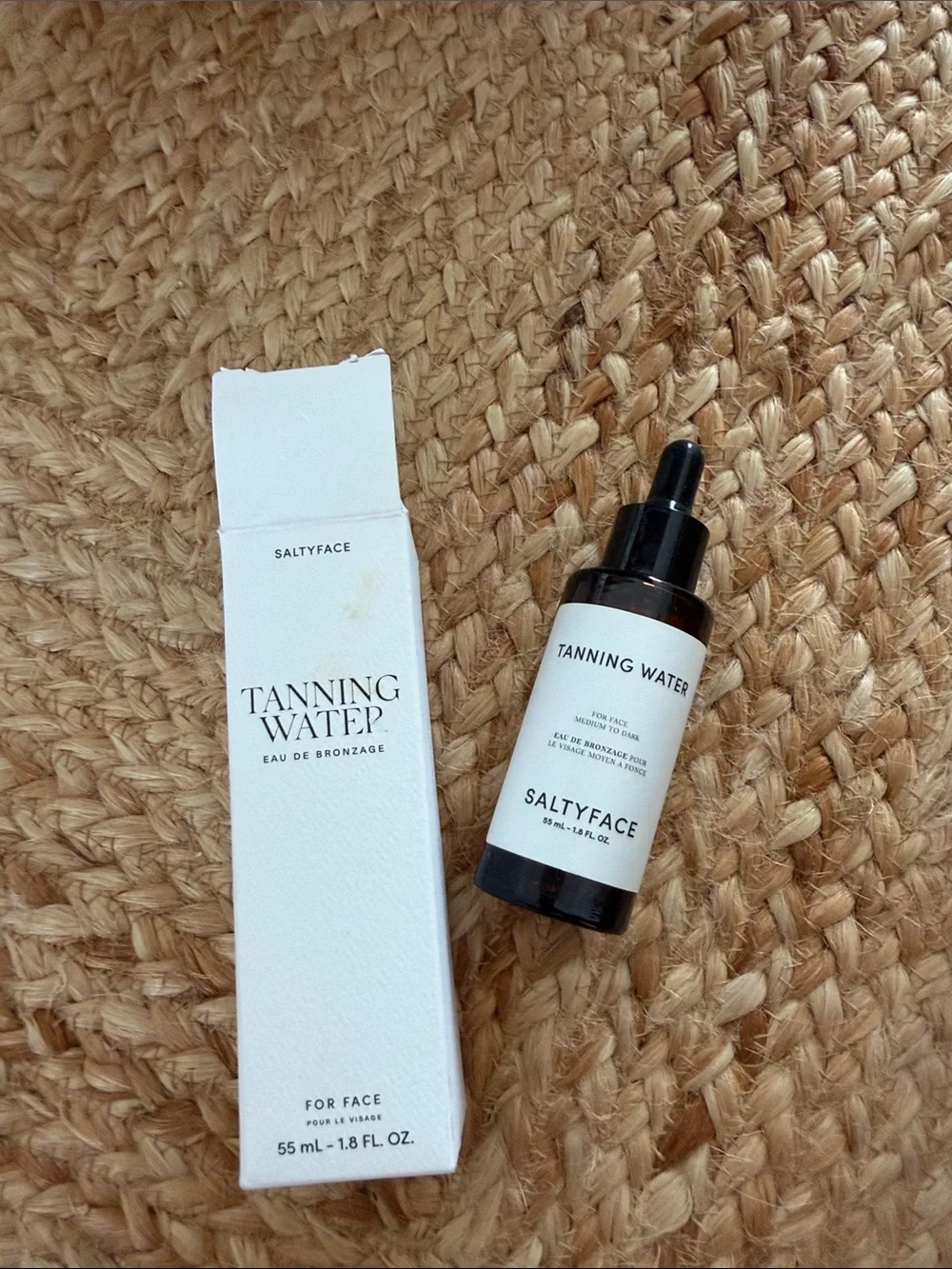Salty face tanning water medium to dark